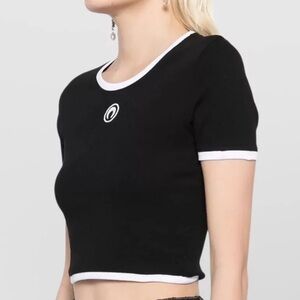 Marine serre crop top Message